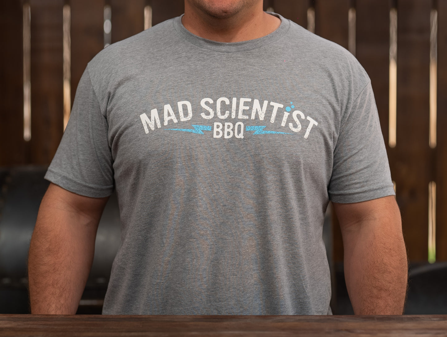 Mad Scientist BBQ Logo Tee